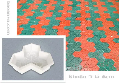 Khuôn gạch không nung block ba lá