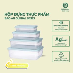 Bộ 4 hộp đựng thực phẩm cao cấp