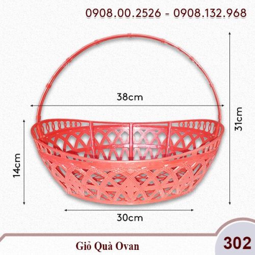 Giỏ gói quà tết ovan 5
