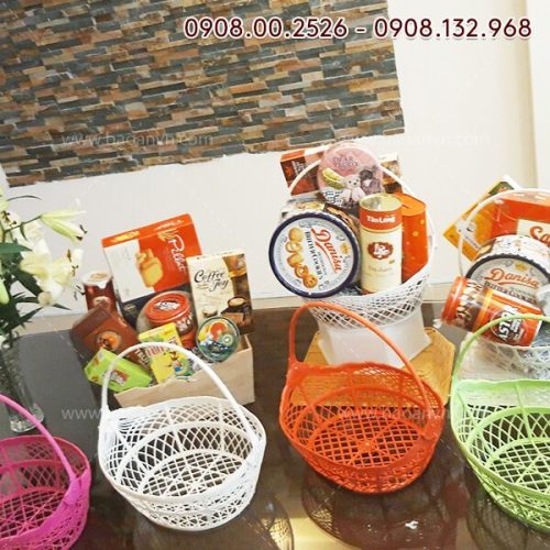 Giỏ gói quà tết size tiểu 2