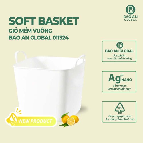 Giỏ đựng đồ mềm vuông cao cấp 2