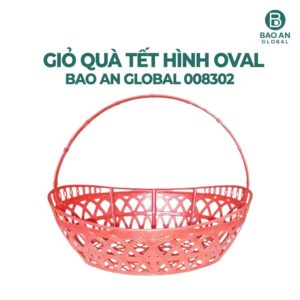 Giỏ gói quà tết oval