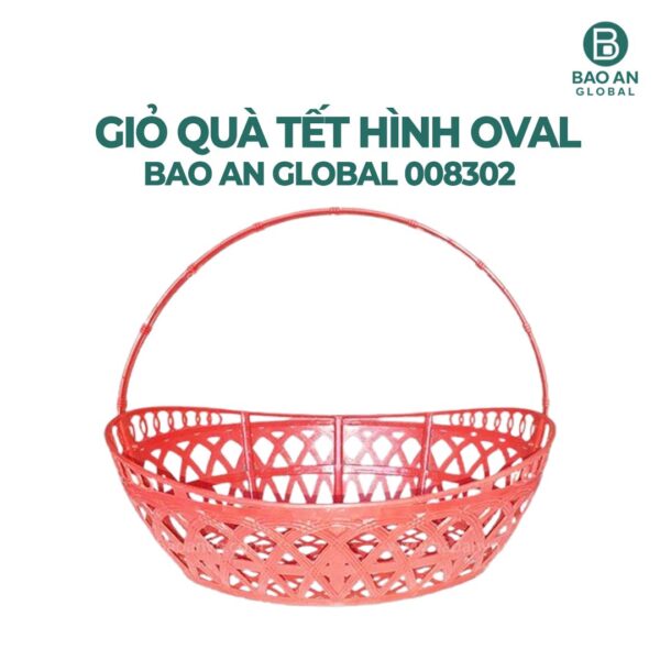 Giỏ gói quà tết oval