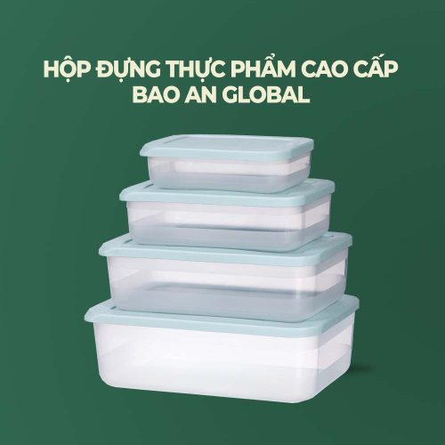 Bộ 4 hộp đựng thực phẩm mẫu mới
