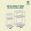 Kệ đựng đồ đa năng 3 tầng cao cấp 3