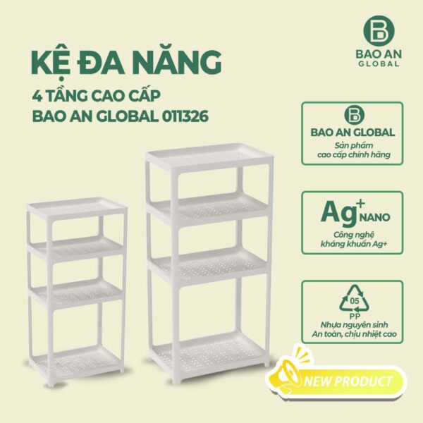 Kệ đựng đồ đa năng 4 tầng cao cấp 3