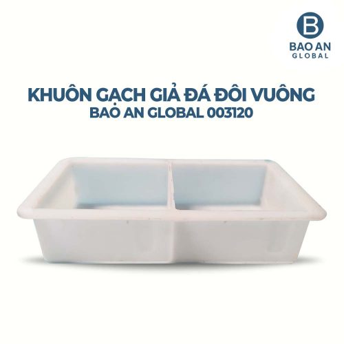 Khuôn gạch giả đá đôi vuông 03