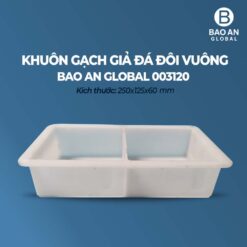Khuôn gạch giả đá đôi vuông 04