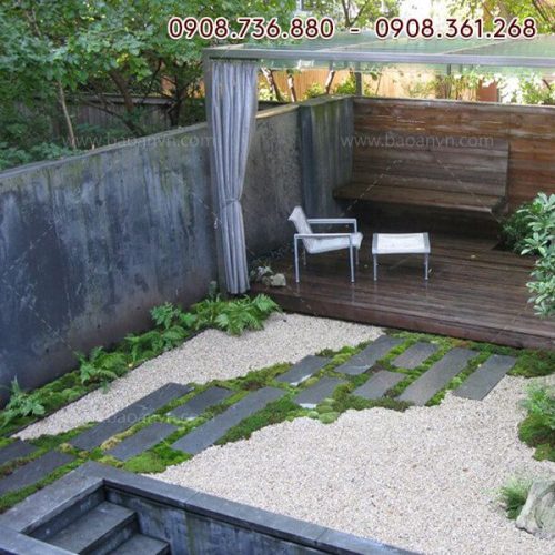 Khuôn gạch giả gỗ lát sân vườn 2