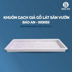 Khuôn gạch giả gỗ lát sân vườn mẫu 2