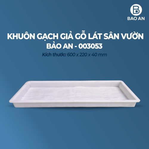 Khuôn gạch giả gỗ lát sân vườn mẫu 2