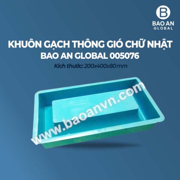 Khuôn gạch thông gió chữ nhật 02