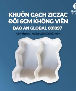Khuôn gạch ziczac đôi không viền 3