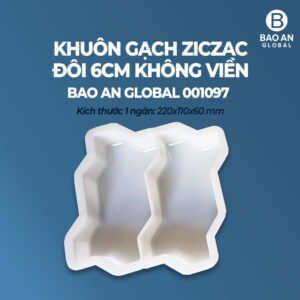 Khuôn gạch ziczac đôi không viền 3