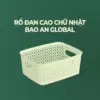 Rổ đan cao hình chữ nhật