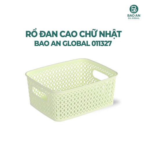 Rổ đan cao đựng đồ chữ nhật cao cấp 2