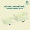 Rổ đan cao đựng đồ chữ nhật cao cấp 4