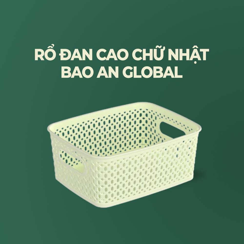 Rổ đan cao hình chữ nhật