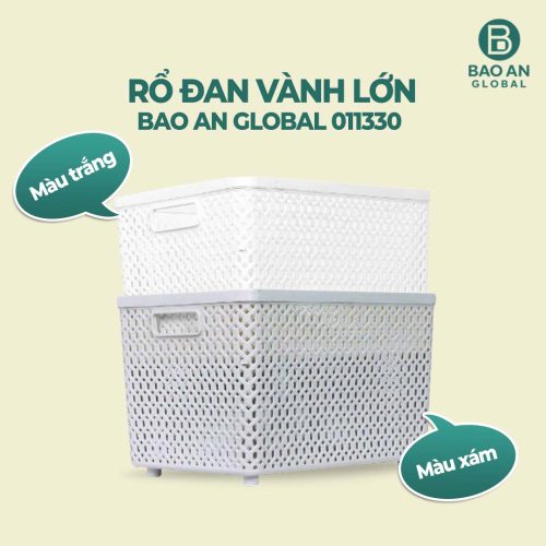 Rổ đan vành lớn đựng đồ cao cấp 4