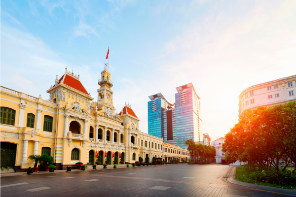 Gạch lót công viên ủy ban nhân dân thành phố Hồ Chí Minh