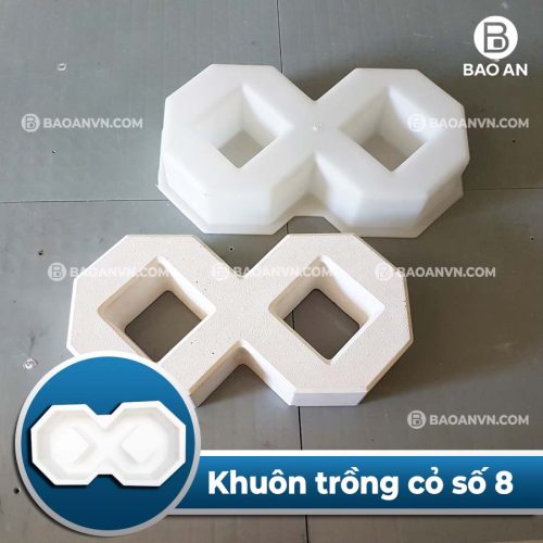 Khuôn gạch trồng cỏ số 8 nhám mẫu 4