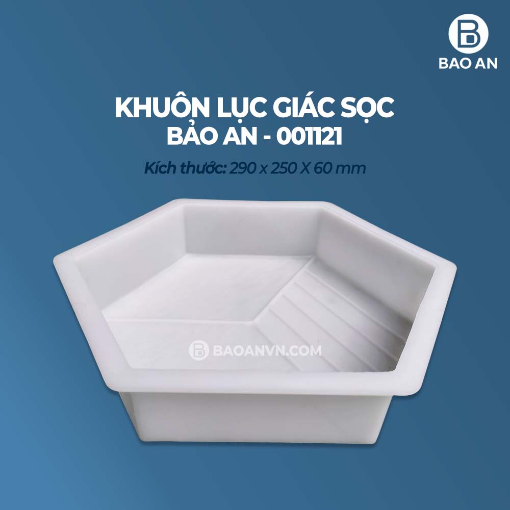 Khuôn gạch lục giác sọc mẫu 1