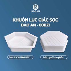 Khuôn gạch lục giác sọc mẫu 3