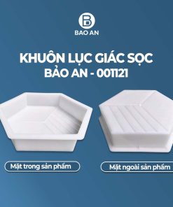Khuôn gạch lục giác sọc mẫu 3