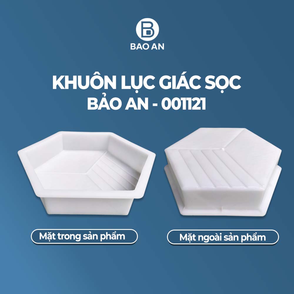 Khuôn gạch lục giác sọc mẫu 3