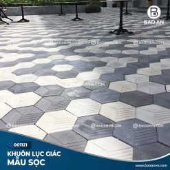 Khuôn gạch lục giác sọc mẫu 4