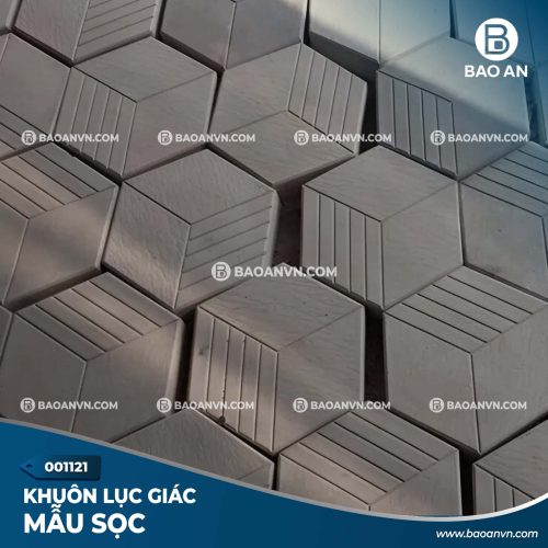 Khuôn gạch lục giác sọc mẫu 5