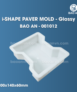 I shape paver mold 6cm glossy 1