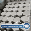 hexagon paver mold textured 3