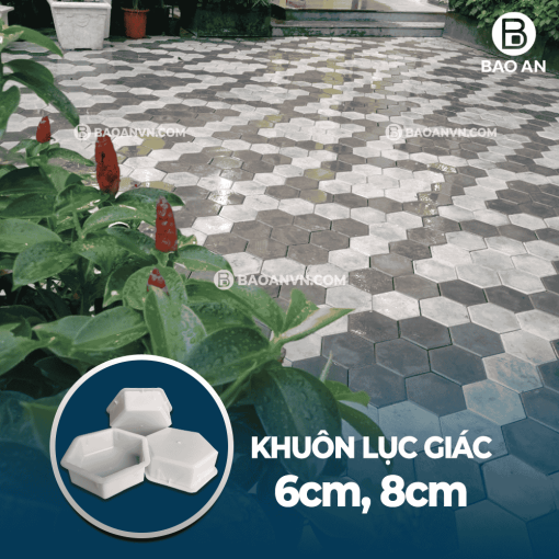 Khuôn gạch lục giác nhám 2