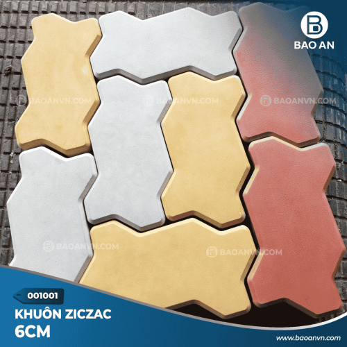 Khuôn gạch ziczac con sâu nhám 1