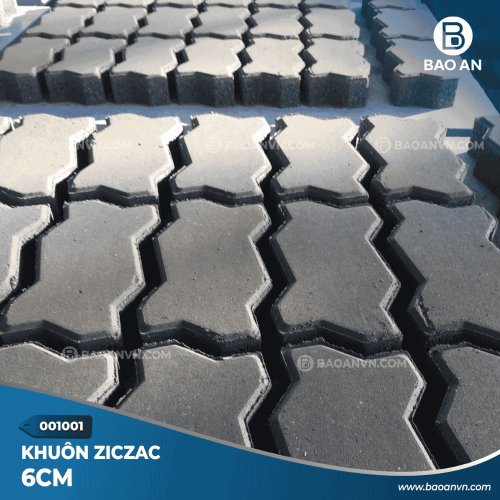 Khuôn gạch ziczac con sâu nhám 2
