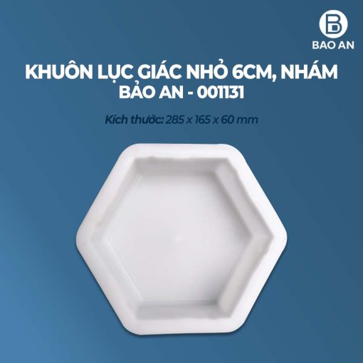 Khuôn lục giác nhỏ 6cm nhám mẫu 2