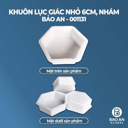 Khuôn lục giác nhỏ 6cm nhám mẫu 3