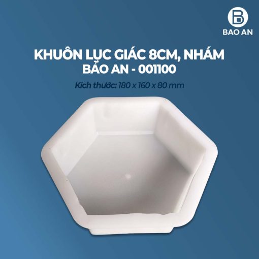 Khuôn gạch lục giác nhám 8cm mẫu 2