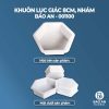 Khuôn gạch lục giác nhám 8cm mẫu 3