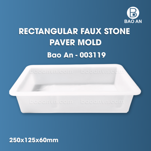 rectangular faux stone paver mold 1