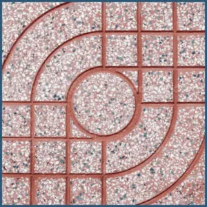 Mẫu Gạch terrazzo lát vỉa hè lát sân mẫu 2