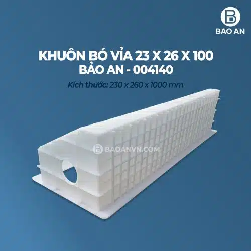 Khuôn bó vỉa bê tông 23 x 26 x 100 - Bảo An 004140