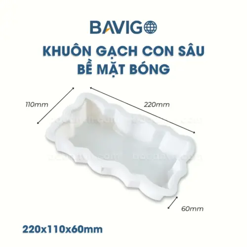 kích thước khuôn gạch con sâu bề mặt bóng 001010
