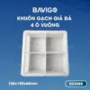 Khuôn gạch giả đá 4 ô vuông 003088 01