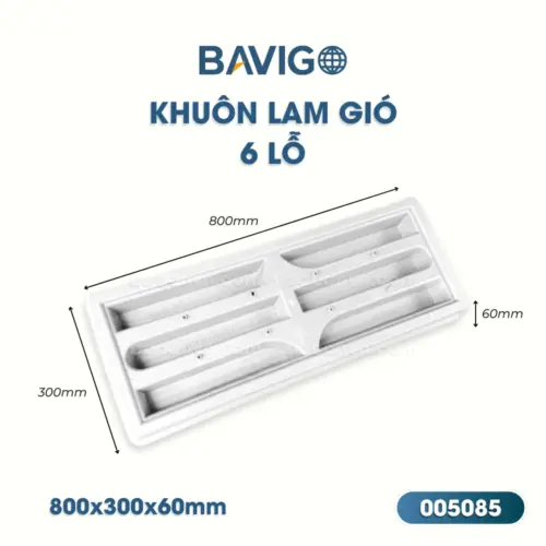 Khuôn gạch lam gió 6 lỗ 005085 02