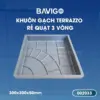 Khuôn gạch Terrazzo rẻ quạt 3 vòng 002033 01