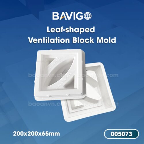 leaf-shaped ventilation block mold 01