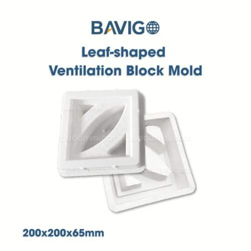 leaf-shaped ventilation block mold 02