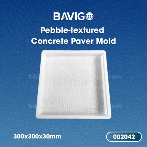 Pebble-textured concrete paver mold 01